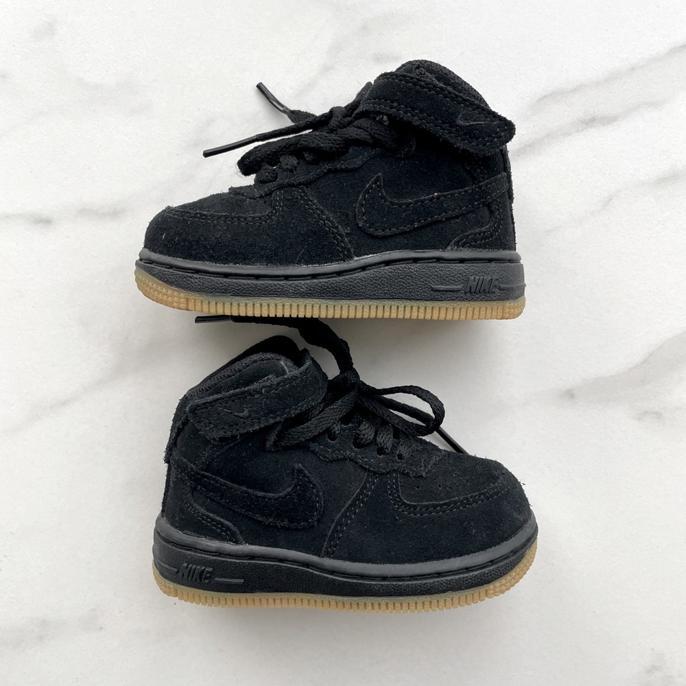 Nike Black Suede Baby Sneakers Size US 5